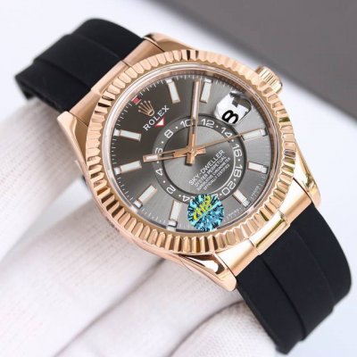 White case, gold case H8 Rolex Sky-Dweller! Case size 42mm, stable, reliable, a