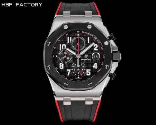 Gold, white and black are the same price, steel band +100. Hbf Factory Audemars