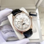white case, rose gold, steel strap +20. New Isomia, multi-function moon phase, d