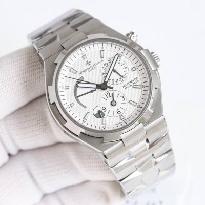 Leather Steel 3380 9F Factory New Vacheron Constantin VC Overseas 47450 Multi-Fu