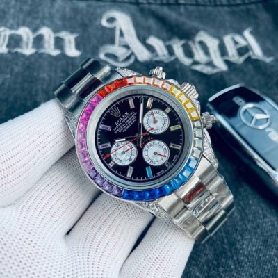 Gold Rose +20 Brand: Rolex Rainbow Daytona Series: Rainbow Daytona Series Style: