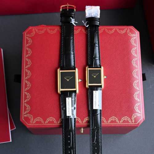 Tank Small Gold Watch Large Size 33.725.5. Small Size 29.522 -Tank Watch Family