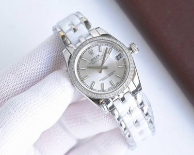 Aperture-Diamond Bezel 850 Rolex Classic Datejust Ladies' Ceramic Mechanical Wat