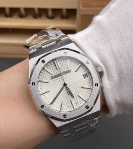 Audemars Piguet Royal Oak Automatic Mechanical Men's Watch, Swiss 41Mm, Silver D