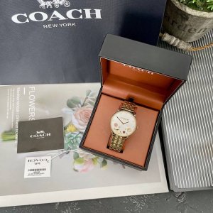 Original new batch Coach Elliot series heart camellia quartz women's watch, simp