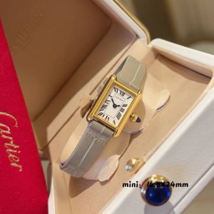 White case with gold, 30 diamonds. Cartier's 2025 classic reimagined, the iconi