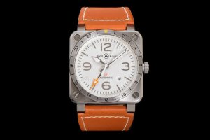 Four-hand white gold Br Bell & Ross Br 03-93 Gmtot5 Movement: Imported automati