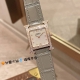 Heure H Watch New Model With Large Diamonds Feather Diamond Setting, 26X26Mm Whi