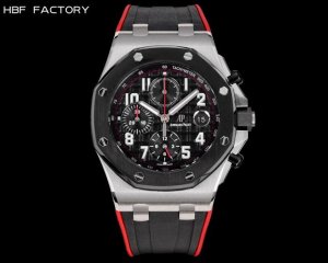 Gold, white and black are the same price, steel band +100. Hbf Factory Audemars