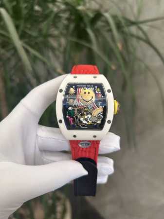 Exclusive Real Shot Richard Miller Automatic Mechanical Watch Replica Smiley Ser - Click Image to Close