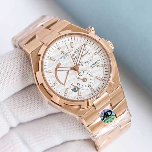 Leather 2200mm, Steel 9F Factory New Vacheron Constantin VC Overseas 47450 Upgr