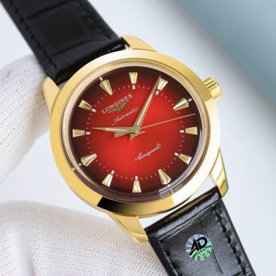White + Gold + 50 Af Factory's new Longines Conquest three-hand watch arrives i