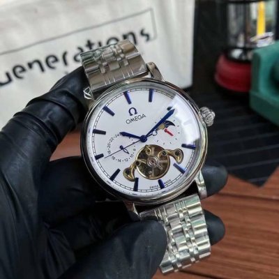 White Gold Brand: Omega New Multifunctional Flywheel Watch, Suitable For Busines