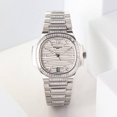 Patek Philippe 7014 Women's Nautilus Platinum T-Brick Limited Edition Arrives in