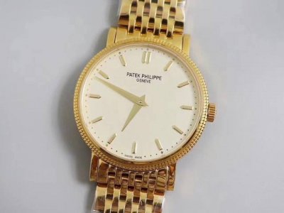 Patek Philippe Pp6660G Tw2 39mm white dial, Roman numerals, baton-shaped hands,