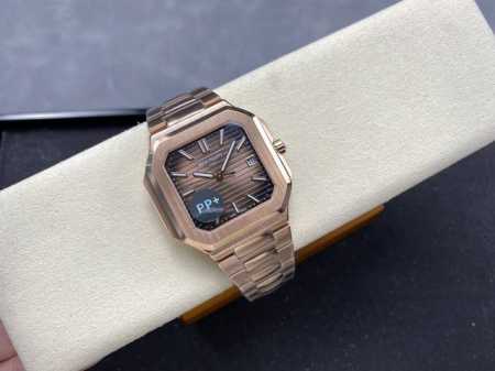 White-Gold Pp+ Patek Philippe Square New Series Cubitus 5821 Watch Highlights 1 - Click Image to Close