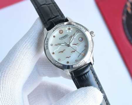 Gold +20 Chanel, women's watch, imported quartz movement, 316L stainless steel c - Click Image to Close
