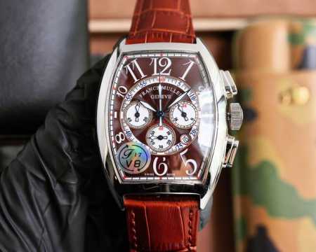 Franck Muller 40X52Mm Barrel-Shaped Case Japanese Multi-Function Quartz Movement - Click Image to Close