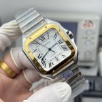 Thb produced Cartier gold Santos 9015 movement