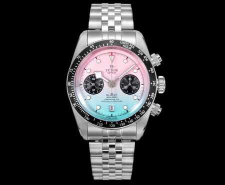 Gradient Color - Popcorn 3T's new Tudor Black Bay Chrono collection is a hybrid - Click Image to Close