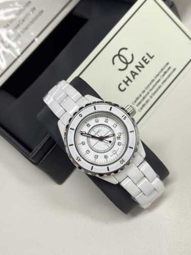 Shipping Real Shot Wysiwyg ~ Chanel J12 33Mm 38Mm Silver Digital Silver Needle Q