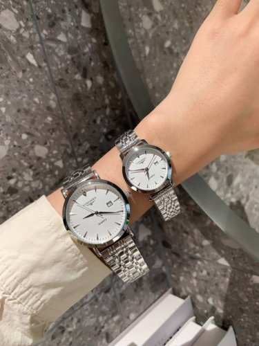 Platinum 330 Latest Classic Longines-Longines Couples Watch Original Imported Qu