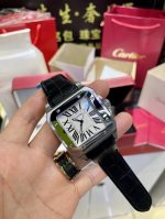 Cartier Classic Santos Men's Large Size With Full Set Packaging, Imported Moveme
