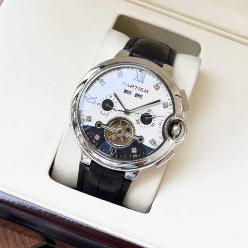 White gold new design elegant atmosphere Cartier-Cartier men's watch fully autom