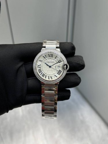 Cartier Blue Balloon Series 42Mm Double Row Diamond
