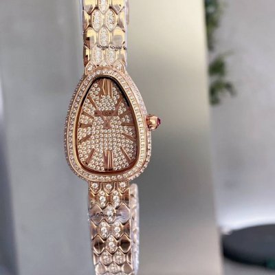 New Serpentiseduttori Snake Shadow Watch Swiss Movement, Featuring A Snake Head