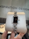 Gold and white Chanel Small Sugar Cube Women's Quartz Watch, size 2126mm. Equipp