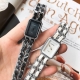 Chanel Chanel small leather belt braided watch strap net celebrity style exquisi