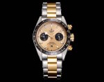 Tudor Black Bay Chrono stainless steel watch! The meticulously detailed dial is