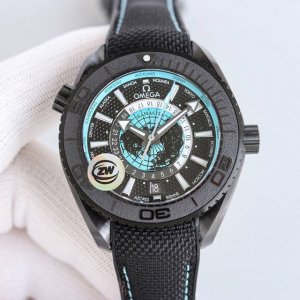 Omega, New "All-Ceramic" 600m World Time! Seamaster Planet Ocean World Time Wat