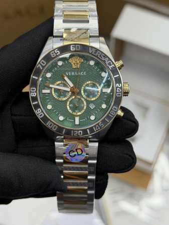 Exclusive Real Shot Images: Versace Multi-functional Chronograph Movement, Men's - Click Image to Close