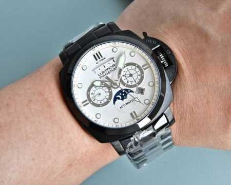 White/Black Upgraded Version, Highest Version Panerai Power Reserve, Moon and S - Click Image to Close