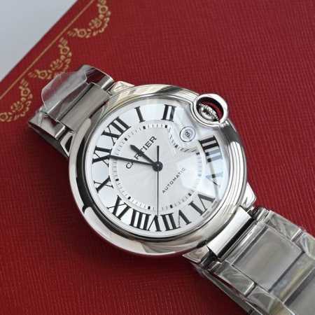 Af Cartier Ballon Bleu men's 42mm mechanical watch has arrived. It features an o - Click Image to Close