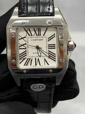 Exclusive Real Shot Photos Cartier Santos Automatic Mechanical Watch Cartier San - Click Image to Close