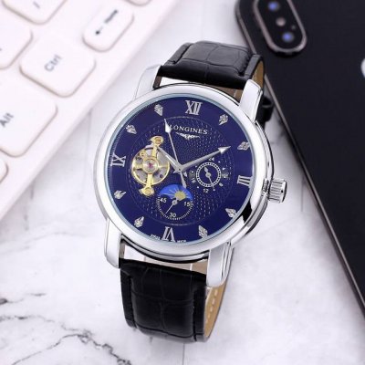 White: , Gold: , All Black: , All Rose: , Longines 9-Wheel Automatic Sun, Moon A