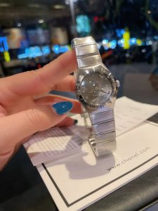 The new 2018 Omega Constellation series watch with a brand-new colored dial inje