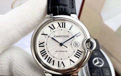 Cartier Ballon Bleu Men's Watch, Automatic Mechanical Movement, 316L Stainless S