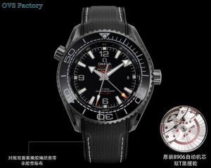 Rubber Strap White Case Black Rose Stainless Steel All Gold 2340 Ovs Factory Om