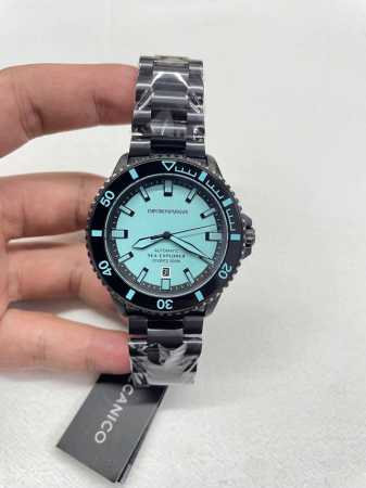 Night Stalker Deep Sea Boundless Ar60084 Armani 42.5mm all-black mechanical divi - Click Image to Close