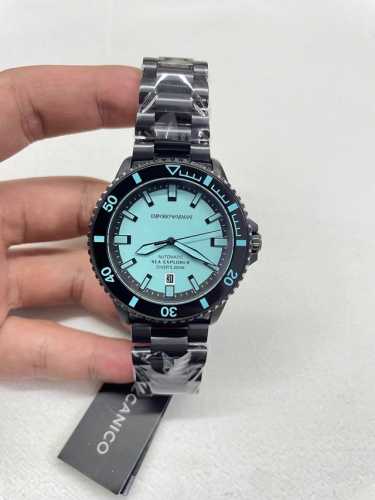 Night Stalker Deep Sea Boundless Ar60084 Armani 42.5mm all-black mechanical divi