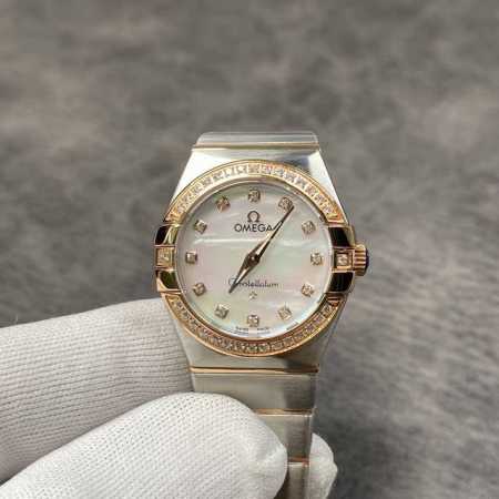 Omega Constellation Eagle series, women's model with Swiss quartz movement! 27m - Click Image to Close