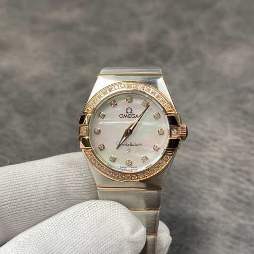 Omega Constellation Eagle series, women's model with Swiss quartz movement! 27m