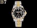 B7 Factory Rolex GMT Greenwich upgraded version. Made of consistent 904L steel,