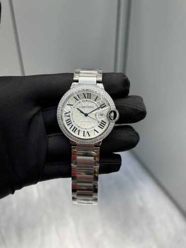 Cartier Blue Balloon Series 42Mm Double Row Diamond