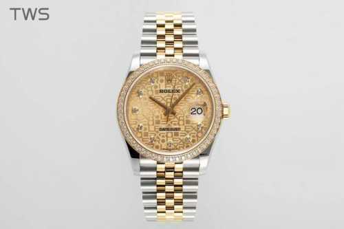 Tws Factory Rolex Datejust 36mm case and strap are made of 904 steel with sapphi