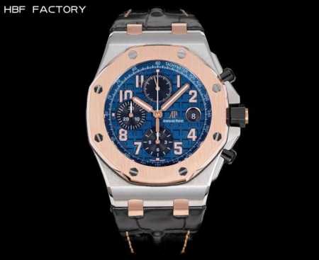 Gold, white and black are the same price, steel band +100. Hbf Factory Audemars - Click Image to Close